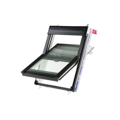 Keylite Integral Blind Standard Electric Kit with Switch White PVC Centre Pivot Pitched Roof Window