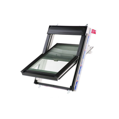 Keylite Integral Blind Standard Electric Kit with Switch White PVC Centre Pivot Pitched Roof Window