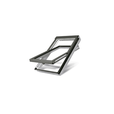 Fakro FTWV P2  Double Glazed Acrylic Coated Pine Centre Pivot Pitched Roof Window
