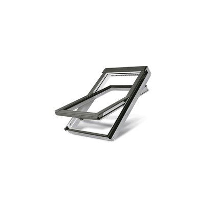 Fakro FTWV P2  Double Glazed Acrylic Coated Pine Centre Pivot Pitched Roof Window