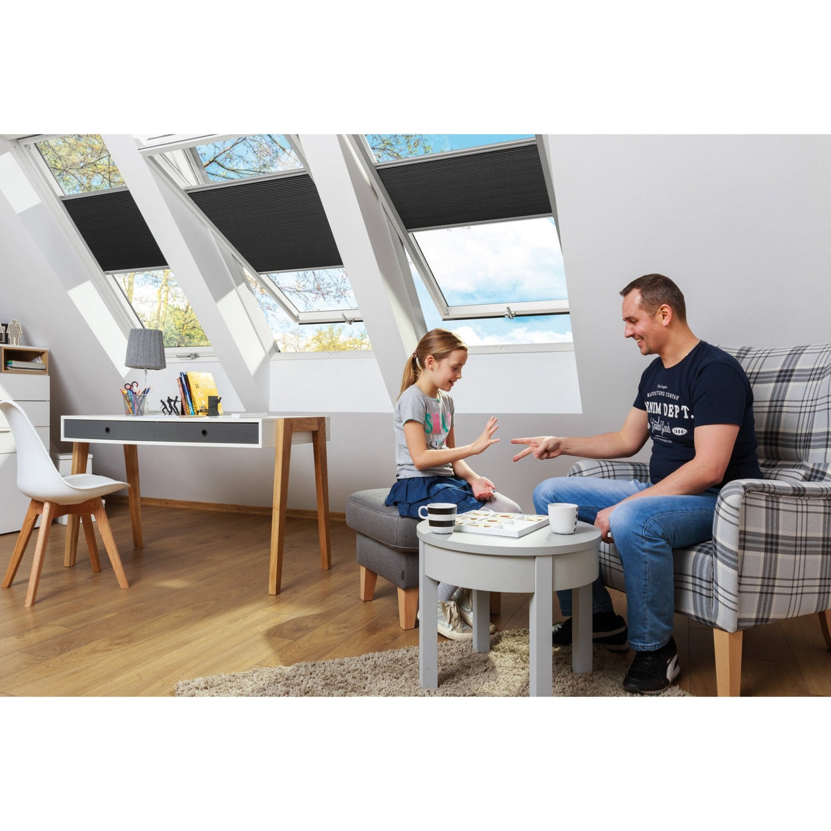 Fakro FTWV P2  Double Glazed Acrylic Coated Pine Centre Pivot Pitched Roof Window