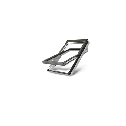 Fakro FTWV P5  Triple Glazed Acrylic Coated Pine Centre Pivot Pitched Roof Window