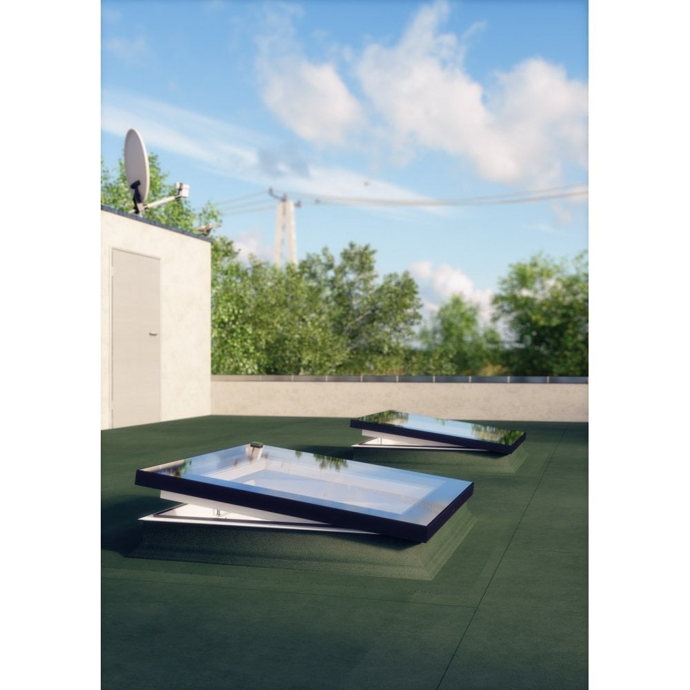 Fakro DEFD U8 Electric Opening Quadruple Glazed 'Passive' Flat-Glass Flat Roof Window