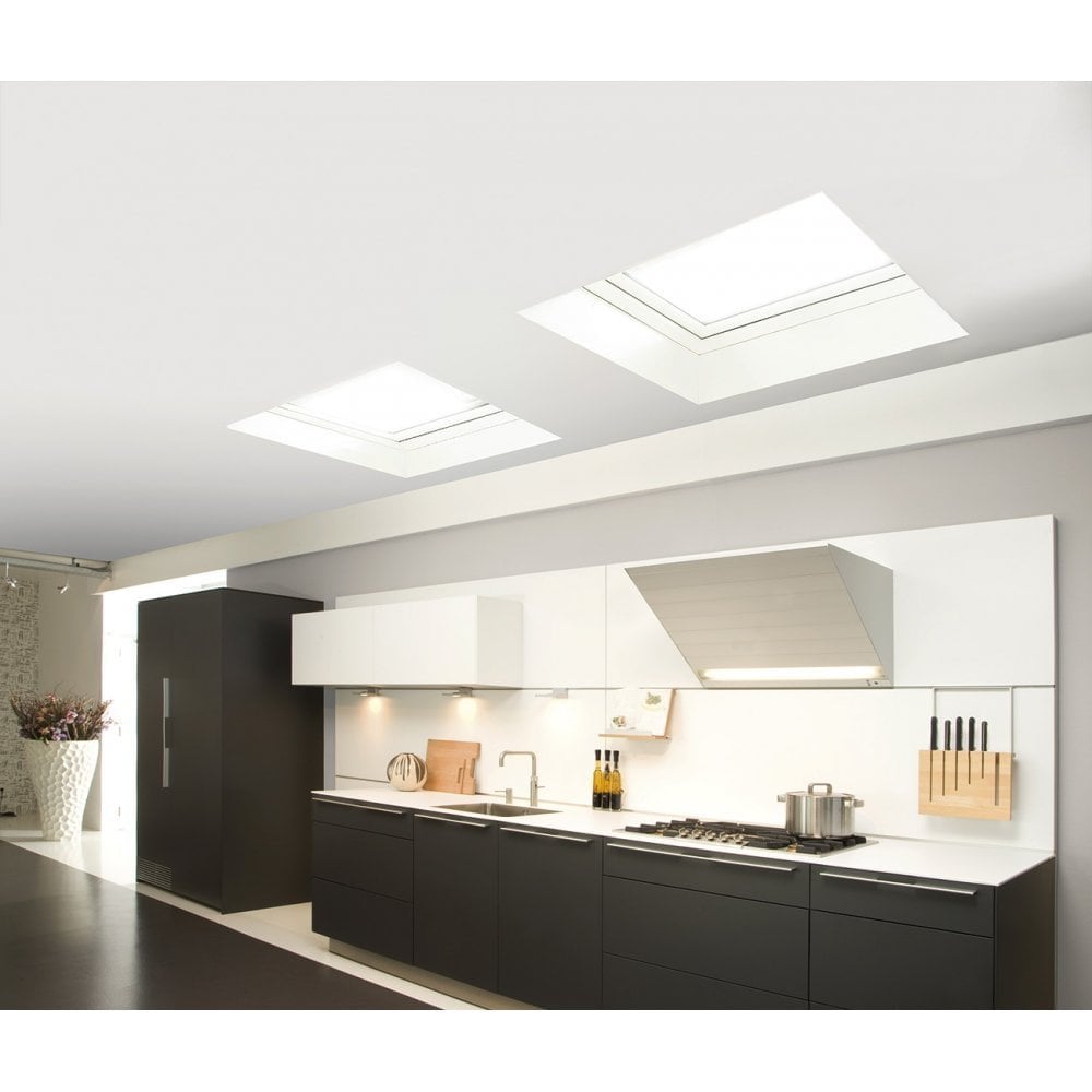 Fakro DEFD U8 Electric Opening Quadruple Glazed 'Passive' Flat-Glass Flat Roof Window
