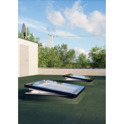 Fakro DEFD U6 Electric Opening Triple Glazed Flat-Glass Flat Roof Window