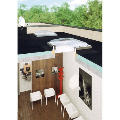 Fakro DMC-C P2 Manual Opening Double Glazed Domed Flat Roof Window