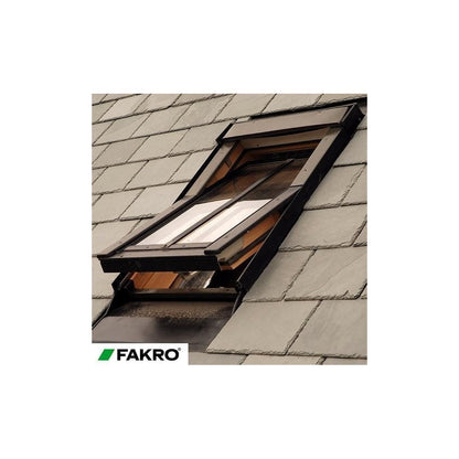 Fakro FTP-V/C P2 Double Glazed Conservation 'J' Kit  Pine Centre Pivot Pitched Roof Window