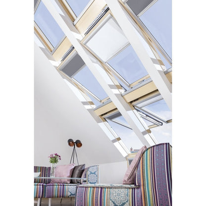 Fakro FTPV P2  Double Glazed Pine Centre Pivot Pitched Roof Window