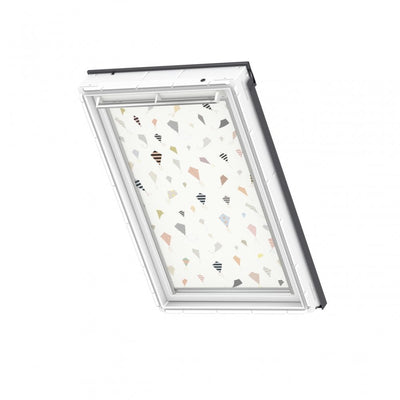 Velux Good Night Blackout Blind In Kites In White Line
