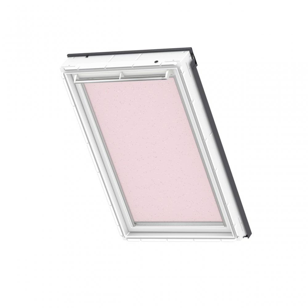 Velux Good Night Blackout Blind In Pink Stars In White Line