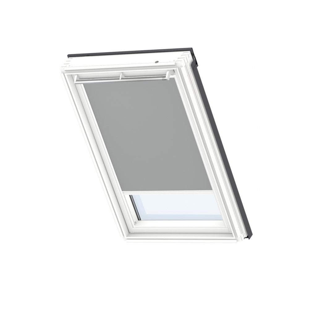 Velux Blackout Blind In Grey In White Line
