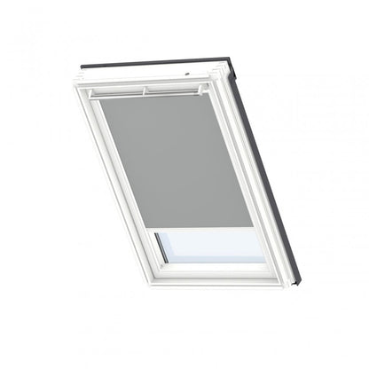 Velux Blackout Blind In Grey In White Line