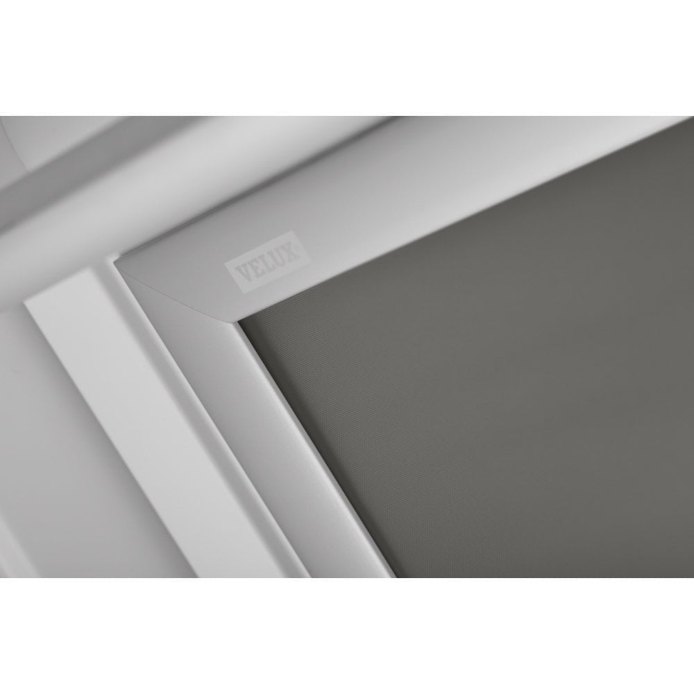 Velux Blackout Blind In Grey In White Line
