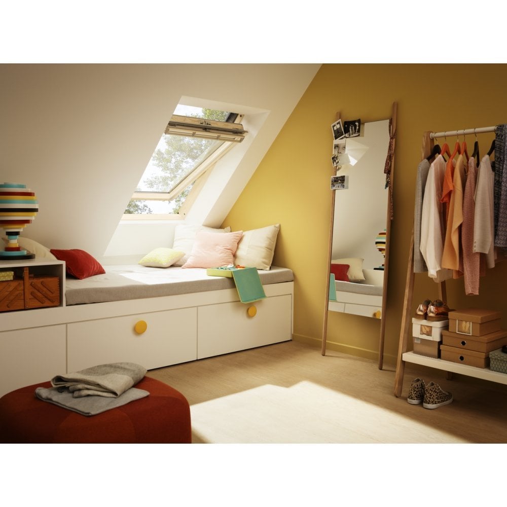Velux GGL High Thermal Triple Glazed Pine Centre Pivot Pitched Roof Window