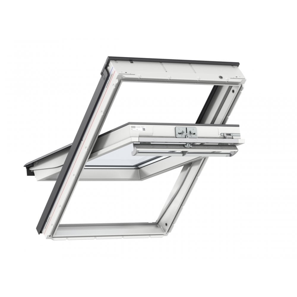 Velux GGU Triple Glazed PVC Coated Centre Pivot Top Handle Pitched Roof Window