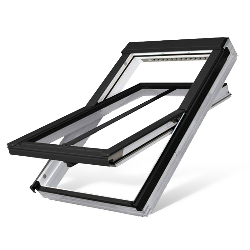 Fakro FTW-V/C P5 Triple Glazed Conservation White Acrylic Centre Pivot Pitched Roof Window