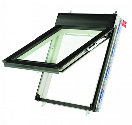 Keylite Thermal Double Glazed White Painted Fire Escape Pitched Roof Window