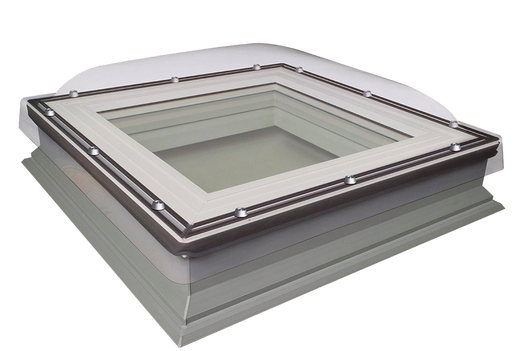 Fakro DXC-C P4 Secure NonOpening Double Glazed Domed Flat Roof Window