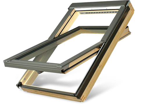 Fakro FTPV P2 Double Glazed Pine Centre Pivot Pitched Roof Window