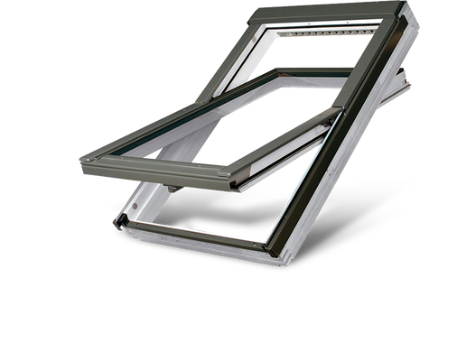 Fakro FTWV P5 Triple Glazed Acrylic Coated Pine Centre Pivot Pitched Roof Window